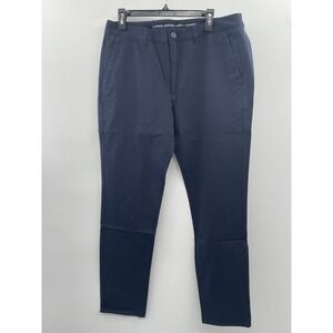 NWOT True Classic Look Good Feel Good Chino Pants Men 36 X 32 Navy Blue Straight